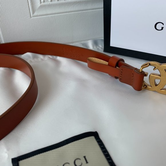 Cheap and affordable leather belt with double G bu main image 4